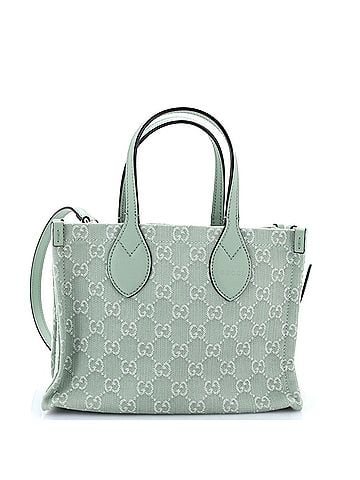 Gucci Ophidia Shopper Tote GG Denim Medium (view 1)