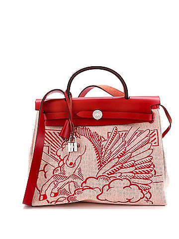 Hermès Herbag Zip Pegase Pop Toile and Leather 31 (view 1)