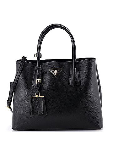 Prada Cuir Double Tote Saffiano Leather Medium (view 1)