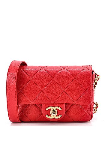 Chanel Twist Your Buttons Flap Bag Quilted Caviar Mini (view 1)