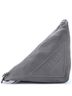Prada 100% Leather Gray Triangle Logo Zip Messenger Leather Large One size - photo 1