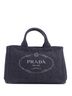 Prada 100% Denim Blue Canapa Tote Denim Large One size - photo 1