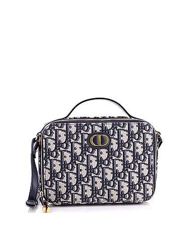 Christian Dior 30 Montaigne Convertible Top Handle Box Bag Oblique Canvas (view 1)