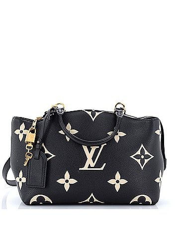 Louis Vuitton Petit Palais Handbag Bicolor Monogram Empreinte Giant (view 1)