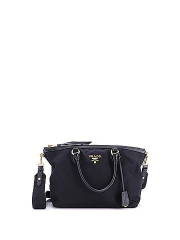 Prada Convertible Zip Tote Tessuto Small (view 1)