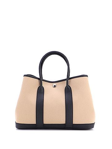 Hermès Garden Party Tote Toile and Leather 30 (view 2)