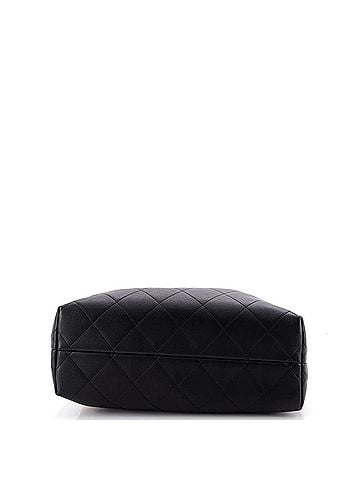 Chanel Coco Base Shopping Bag Quilted Suede and Lambskin Small (view 2)