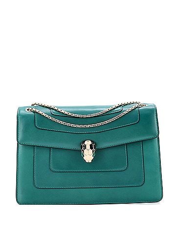 Bvlgari Serpenti Forever Square Shoulder Bag Leather Medium (view 1)