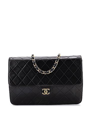 Chanel Vintage Clutch with Chain Quilted Leather Medium (view 1)