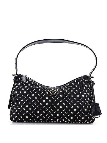 Prada Aimee Shoulder Bag Re-Nylon with Grommets Medium (view 1)