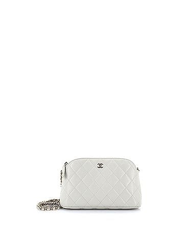 Chanel CC Dome Zip Clutch with Chain Quilted Caviar Small (view 1)