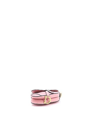 Christian Dior Saddle Handbag with Strap Leather Mini (view 2)