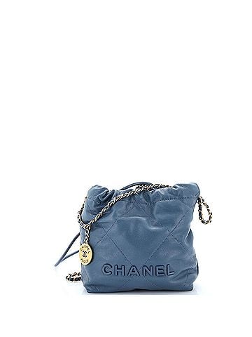Chanel 22 Chain Hobo Quilted Caviar Mini (view 1)
