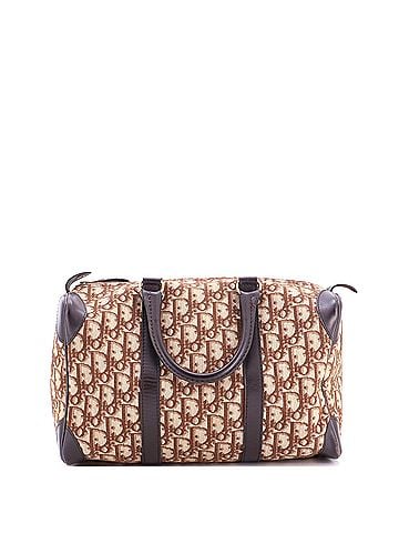 Christian Dior Vintage Trotter Boston Bag Diorissimo Canvas Medium (view 1)