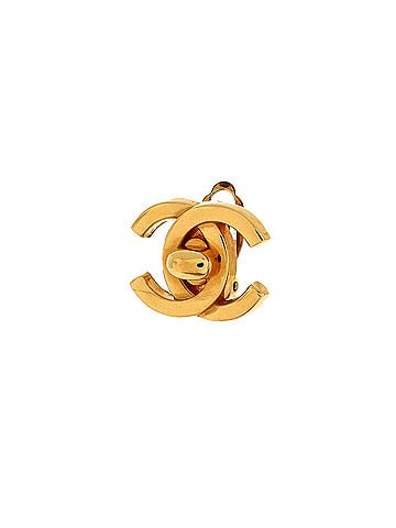 Chanel CC Turnlock Clip-On Earrings Metal (view 2)