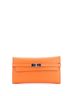 Hermès 100% Leather Orange Kelly Wallet Epsom Long One size - photo 1