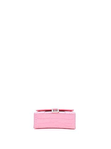 Balenciaga Hourglass Top Handle Bag Crocodile Embossed Leather XS (view 2)