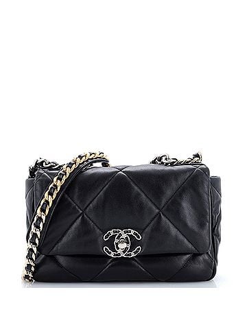Chanel 19 Flap Bag Quilted Leather Medium (view 1)