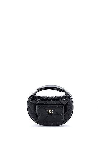 Chanel Polly Pocket Pouch Hobo Quilted Caviar Mini (view 1)