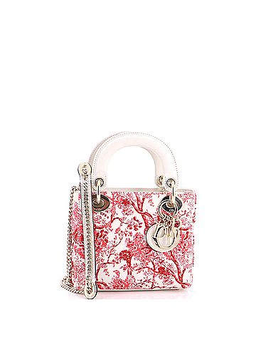 Christian Dior Lady Dior Chain Bag Embroidered Calfskin Mini (view 1)