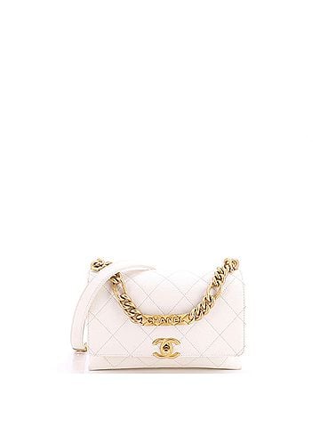 Chanel Bracelet On Chain Flap Bag Quilted Caviar Mini (view 1)