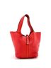 Hermès 100% Leather Red Picotin Lock Bag Clemence MM One size - photo 1