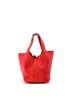Hermès 100% Leather Red Picotin Lock Bag Clemence MM One size - photo 4