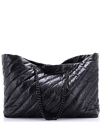 Balenciaga Crush Carry All Chain Tote Quilted Leather Large (view 1)