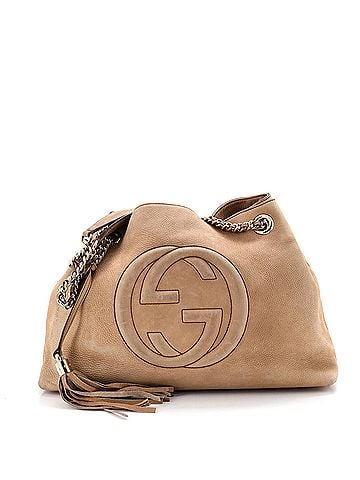 Gucci Soho Chain Strap Shoulder Bag Nubuck Medium (view 1)