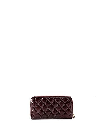 Chanel Zip Around Wallet Quilted Patent Long (view 2)