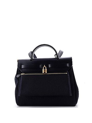 Hermès Herbag Zip Leather and Toile 31 (view 2)