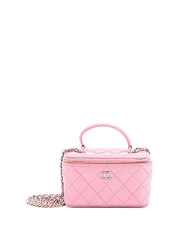 Chanel Classic Top Handle Vanity Case with Chain Quilted Lambskin Small (view 1)