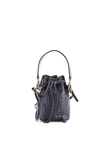Fendi Mon Tresor Bucket Bag Zucca Embossed Leather Mini (view 1)