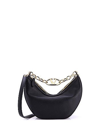 Valentino Garavani Vlogo Moon Hobo Leather Small (view 1)