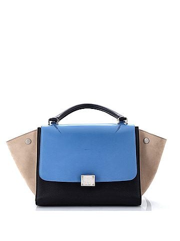 Céline Tricolor Trapeze Bag Leather Small (view 1)
