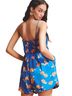 FARM Rio 100% Cotton Print Blue Orange Romper Size L - photo 2