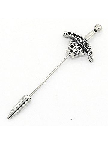 Balenciaga Balenciaga Brooch Goth Sword 741479 Silver Brass Pin GOTH SWORD Men's BALENCIAGA (view 1)