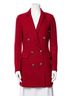 St. John Solid Red Blazer Size 2 - photo 1