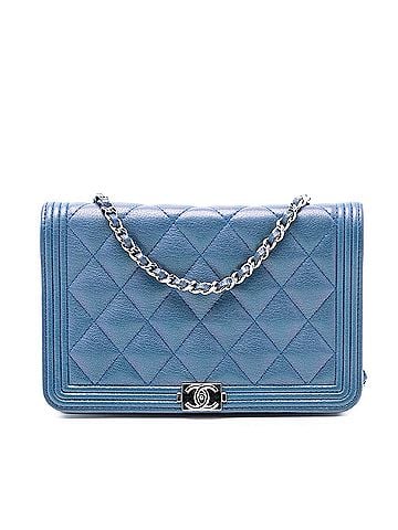 Chanel Quilted Calfskin Boy Wallet on Chain (view 1)