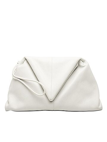 Bottega Veneta Leather BV Trine Angular Clutch (view 1)