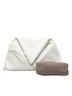 Bottega Veneta 100% Leather White Leather BV Trine Angular Clutch One size - photo 8