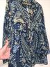 Dolma 100% Cotton Paisley Multi Color Long Sleeve Button-Down Shirt Size L - photo 5