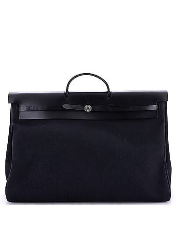 Hermès Herbag Zip Leather and Toile 50 (view 1)