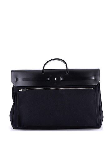 Hermès Herbag Zip Leather and Toile 50 (view 2)