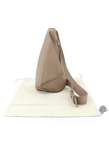 Loewe Loewe Anton Sling Handbag, Leather, Beige, Silver Hardware (view 2)