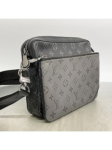 Louis Vuitton Louis Vuitton Monogram Eclipse Reverse Trio Shoulder Bag M69443 Black Grey Men's (view 2)