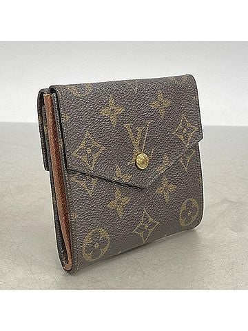 Louis Vuitton Louis Vuitton Tri-fold Wallet Monogram Portemonnaie Billet Carte Credit M61660 Brown Women's (view 2)
