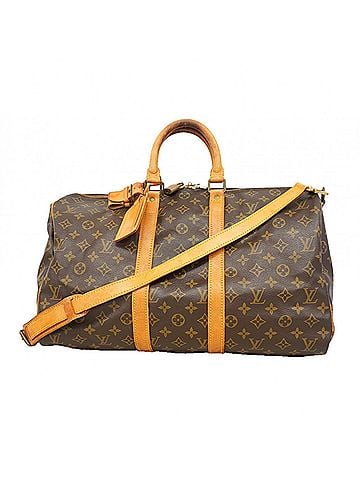 Louis Vuitton Louis Vuitton Bags - Boston Monogram Keepall Bandoulière 45 M41418 Brown Men's & Women's (view 1)