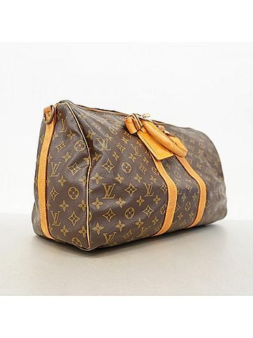 Louis Vuitton Louis Vuitton Bags - Boston Monogram Keepall Bandoulière 45 M41418 Brown Men's & Women's (view 2)