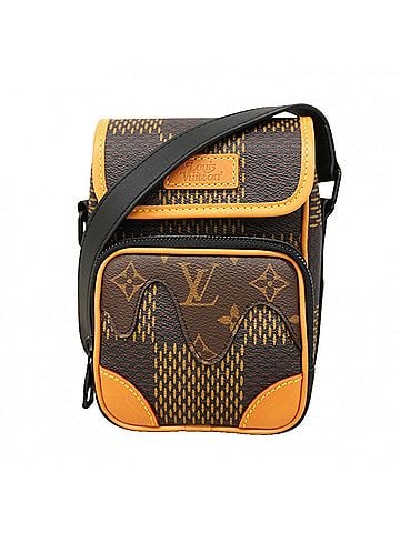 Louis Vuitton Louis Vuitton Damier Giant Shoulder Bag, NIGO Design, Amazon, N40357, Brown, Men's (view 1)